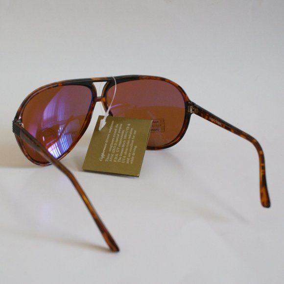 NWT 90's TruVintage Sports Double Bridge Aviator Coppermax lens tech sunglasses - Picture 3 of 7